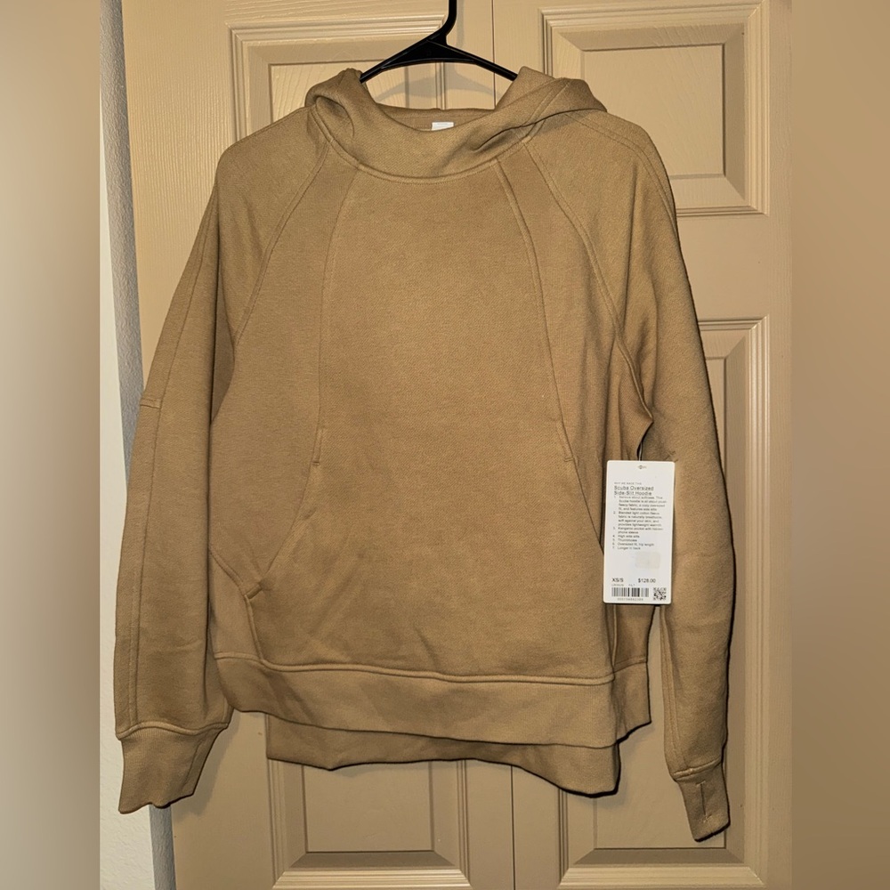NWT - Lululemon Scuba Oversized Side-Slit Hoodie (Filbert Tan)